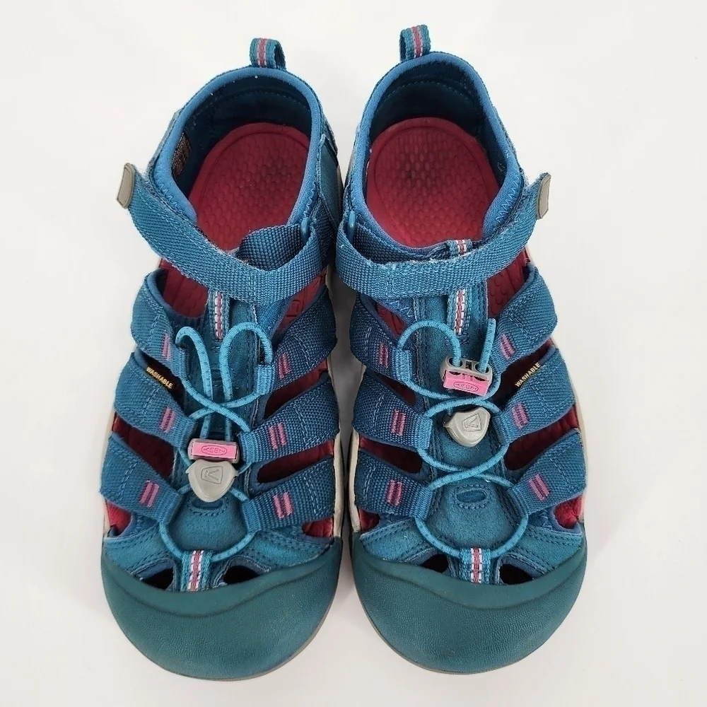 Keen Newport H2 Sandals Shoes Blue Pink Girl's Youth 6